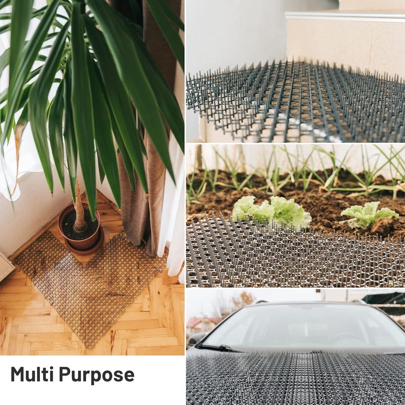 Petfolio 24 Pack Scat Mat for Cats - 16.5 x 13.4 Inch Cat Spike Mat with 1 Inch Spikes is A Perfect Pet Training Mats for Cat Repellent Indoor & Outdoor. Keep Cats Away All Year Round - Image 5